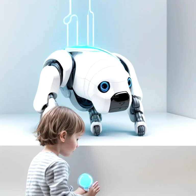 Présentation d'un jouet robotique en action